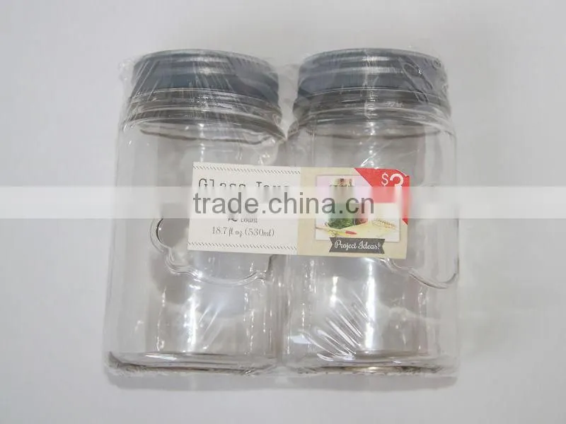 slim bottle glass jars with lids for jam/sauce
