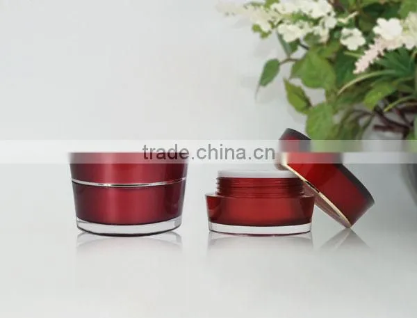 15g 30g 50g Crystal Blue Plastic Screw Cap Jar for Cosmetic Cream Bottle