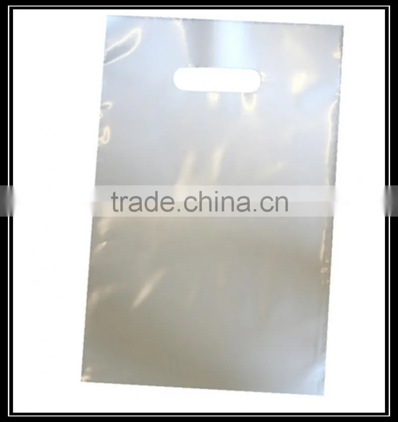 customized plastic die cut shopping bag/trash bag/garment bag
