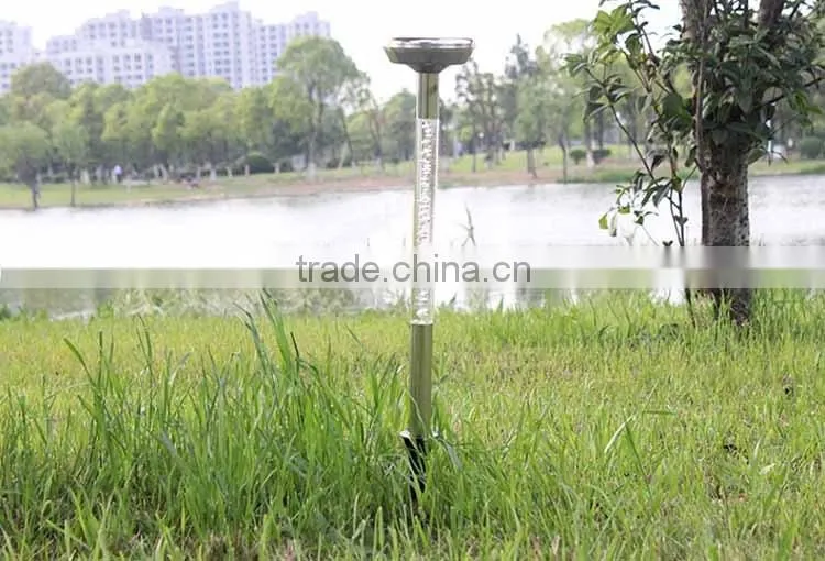 Stainless steel solar acrylic garden led light