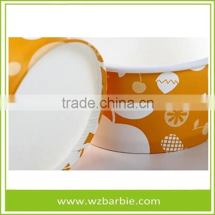 Recyled Ice Cream Paper Cup/Bowl For Ice Cream With Custom Logo Printed