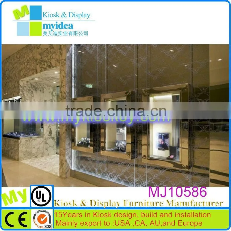 Myidea jewelry watches shopping mall showcase kiosk