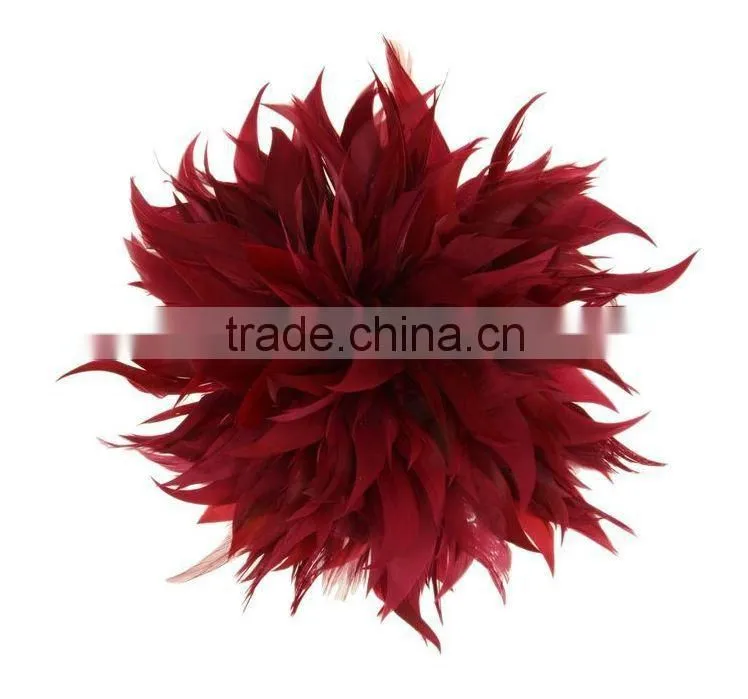 Fancy Feather Flower Hair Fascinator/Clip/Barrettes