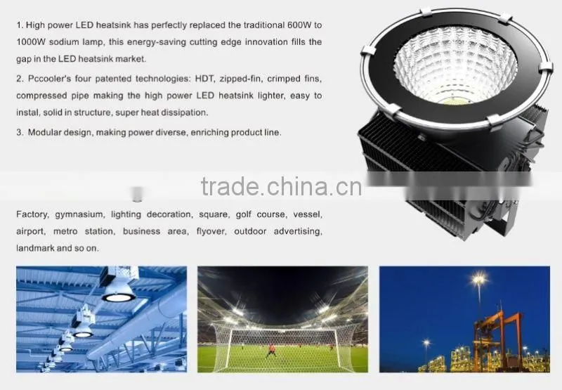 high power 500W led high bay light led flood light with led meanwell drive for 5-year warranty