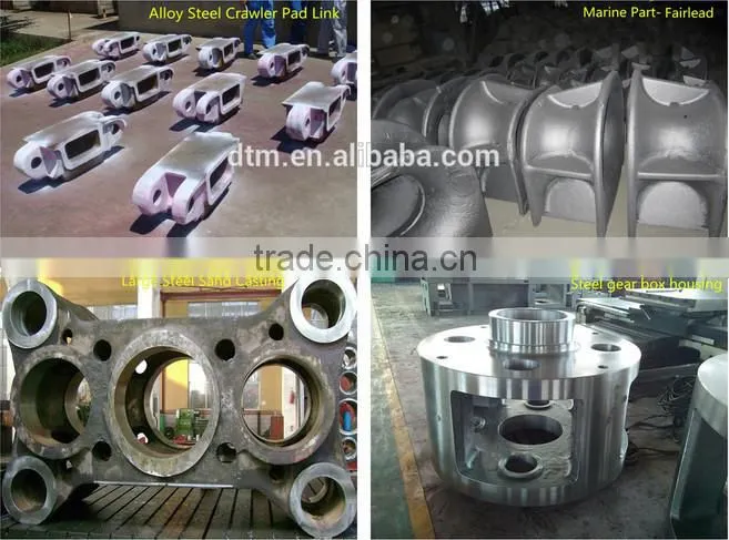 Alloy steel foundry ,sand casting Crawler Pad Link