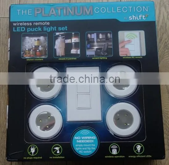 Hot Cabinet Wireless LED Puck Light with Romote