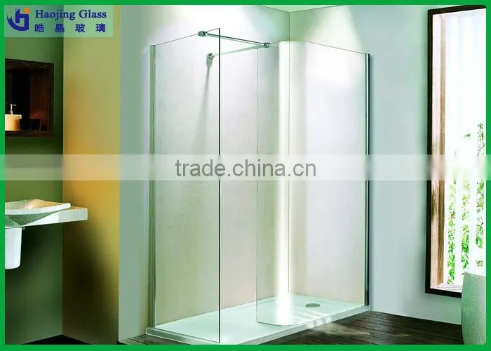 High quality tinted shower door stained glass
