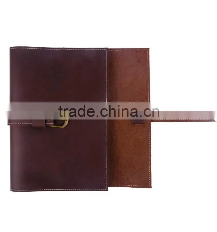 Cheap a5 fancy western genuine leather journal notebook with good quality