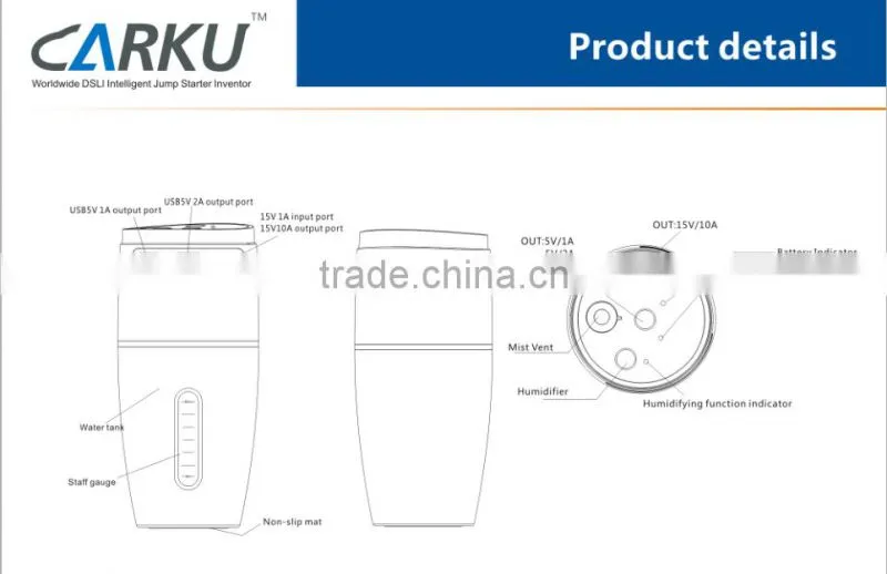 multi-function 10000mAh humidifiers