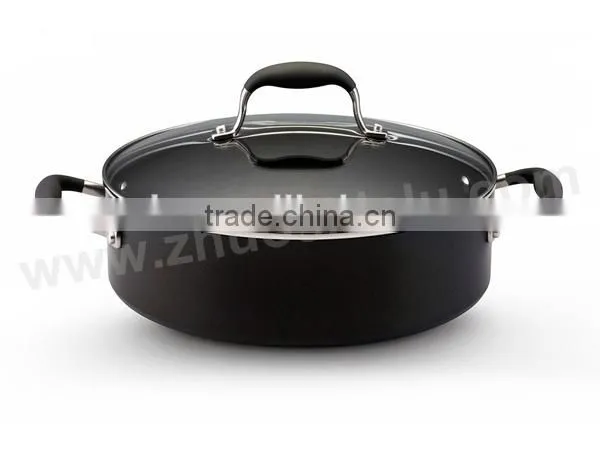 De aluminio antiadherente rojo cazuela de ceramica Cacerola de salsa