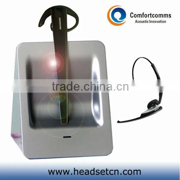 2013 fashionable call center desk phone and computer stereo wireless headset CW-3000
