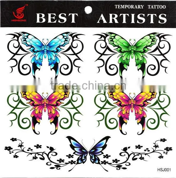 non-toxic body temporary tattoo sticker/Professional OEM&ODM tattoo sticker