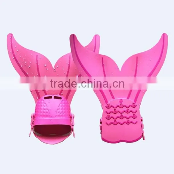 New arrival children style rubber swimming fins, diving mono fins with customized service