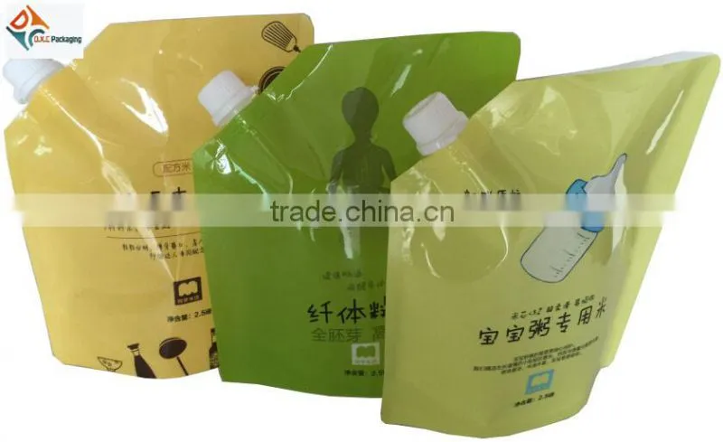 Doypack Spout Pouch Bags For Rice Packing