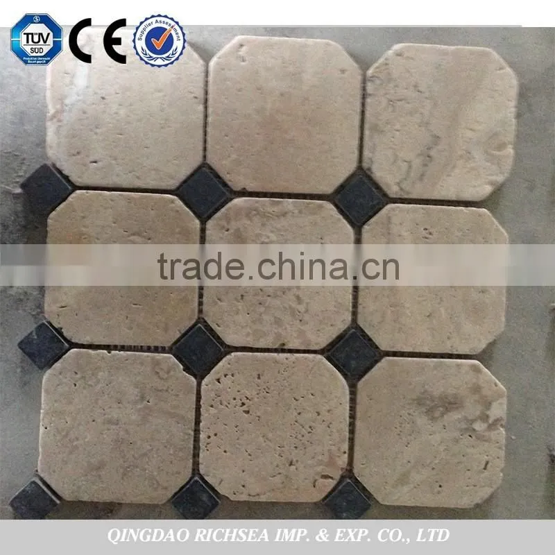 Polished yellow 60*60 travertine tiles