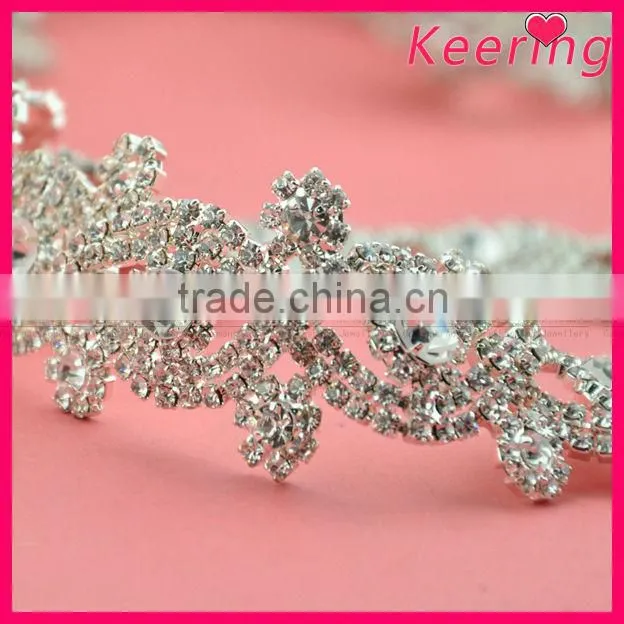 Roll clear crystal A-class rhinestone chain wholesale WRC-217