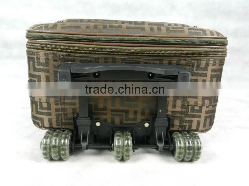 1pc 22'' nylon cabin luggage spinner wheeled trolley luggage with TSA lock