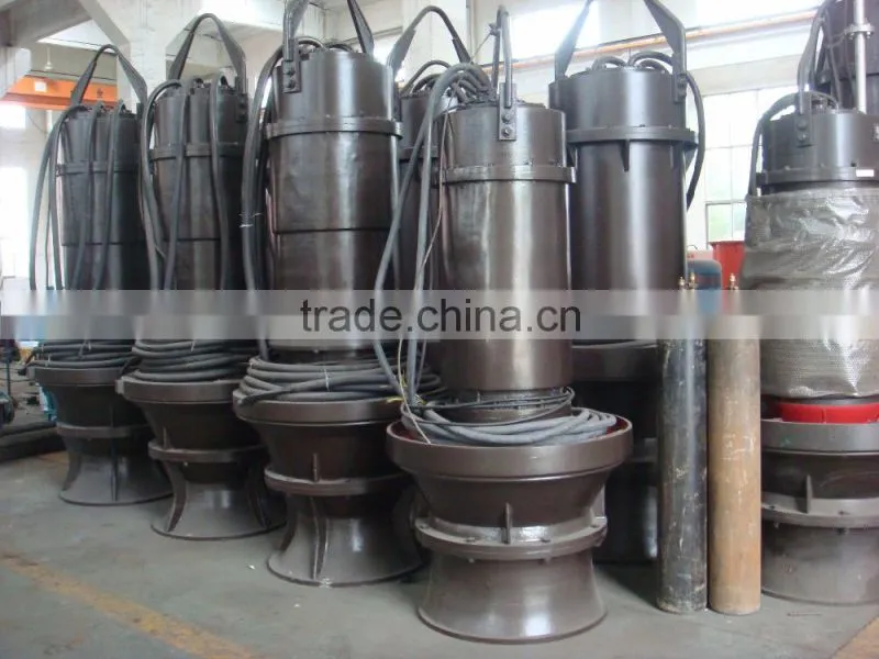 Submersible dewatering pump for pond