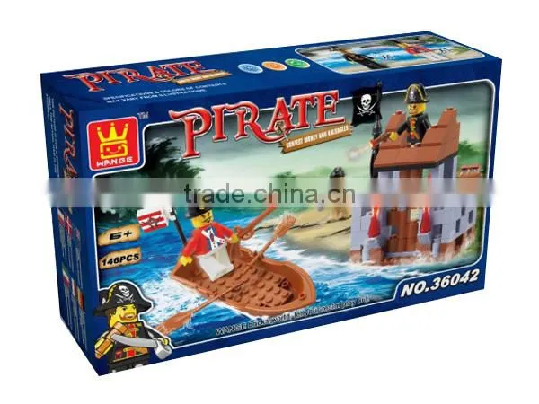 Pirate building blocks toys for boys figure
