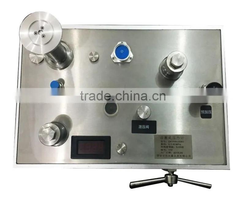Portable Dead Weight Tester Calibrator + Weight Set