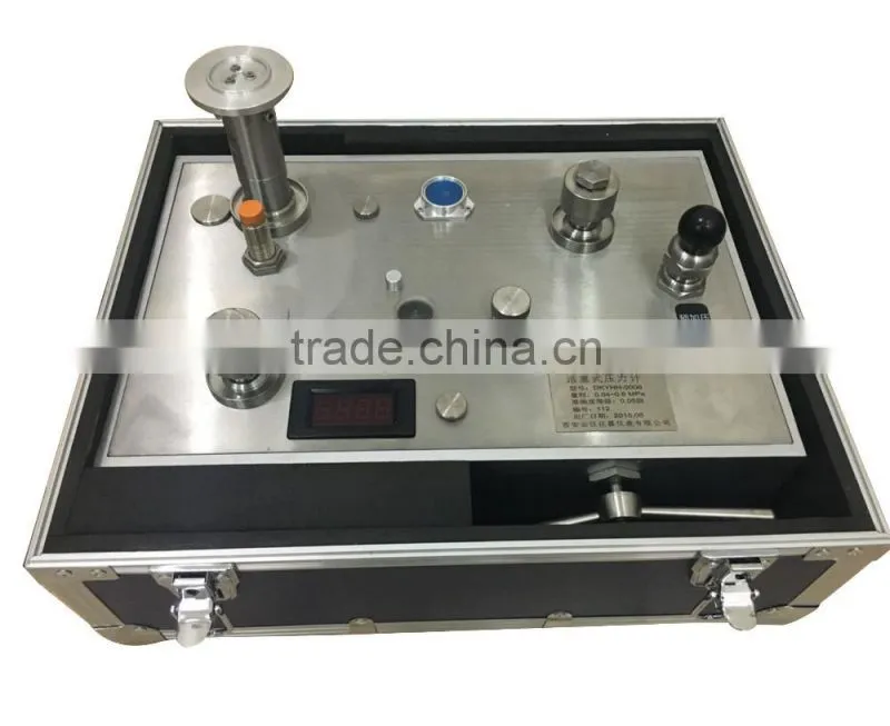 Portable Dead Weight Tester Calibrator + Weight Set