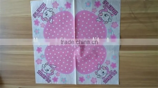 2016 hight quality 33*33cm 18gsm 1/4 fold decorative paper napkins