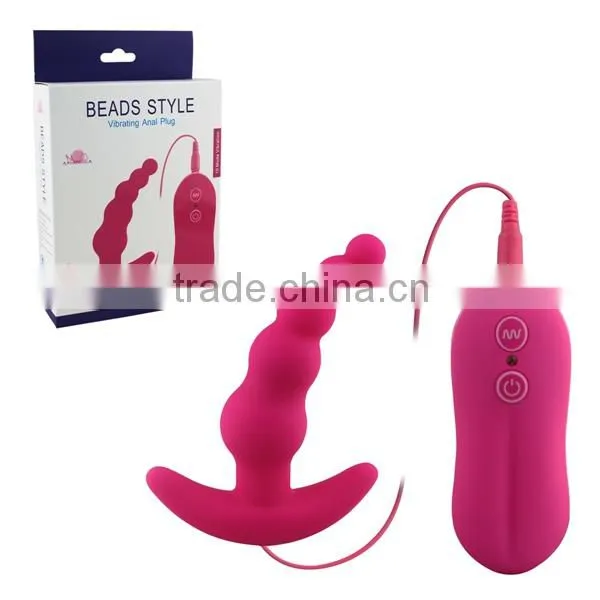 100% Pure Silicone Vibrating open sexy girl full photo Prostate Massager, Anal Plug for man