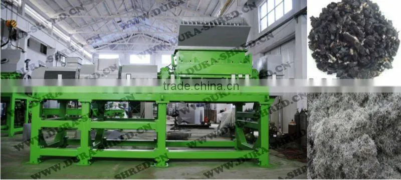 used tire cutting machine in tire recycling machinery