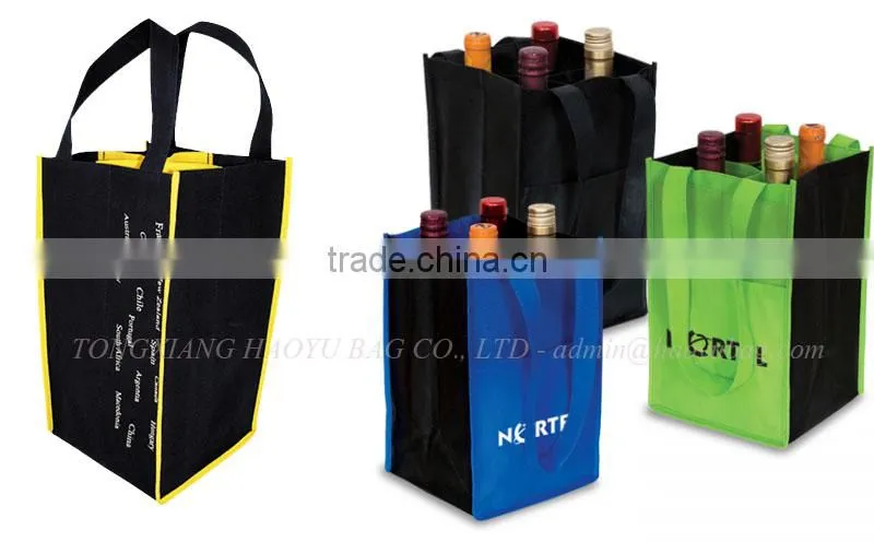 China products for non woven fabric wine bottle bag handle
