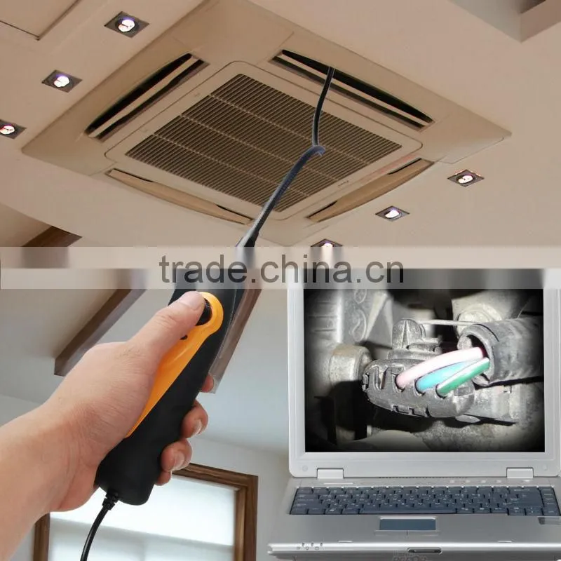 USB Video Inspection HD Camera 8.5mm Endoscope Borescope Waterproof Hook Mirror