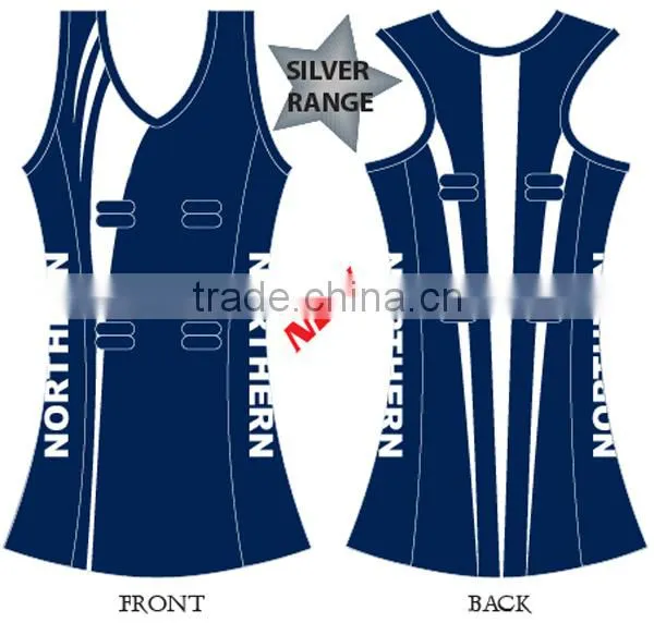 Yellow color beautiful netball dress professional manufacturer