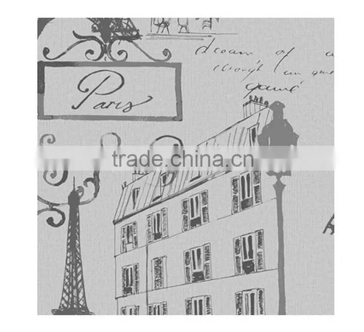 discounted printing pvc wallpaper, coffee retro lighthouse wall mural for study room , attractive wall covering supplier