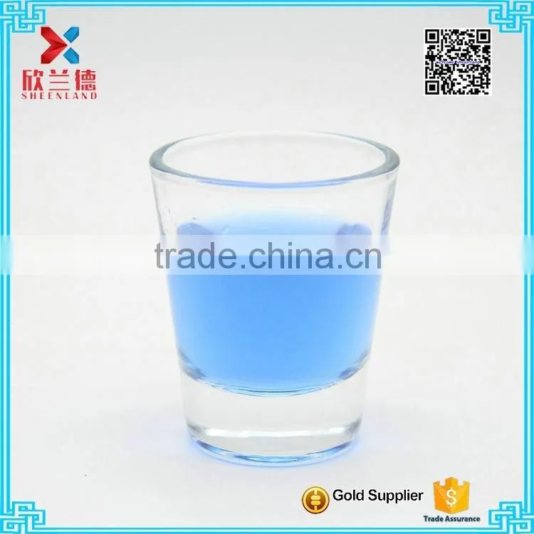 most popular food grade nice 40ml 1.5oz shot glass tea cup for supermarket