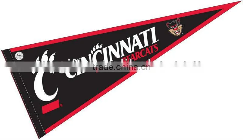 Custom cheap triangle felt pennant flags