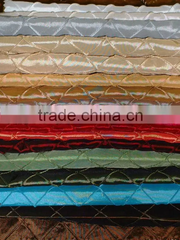 Cheap and superb Taffeta pintuck tablecloth (4'' Square) , outdoor tablecloth,Hotel/Banquet table cover
