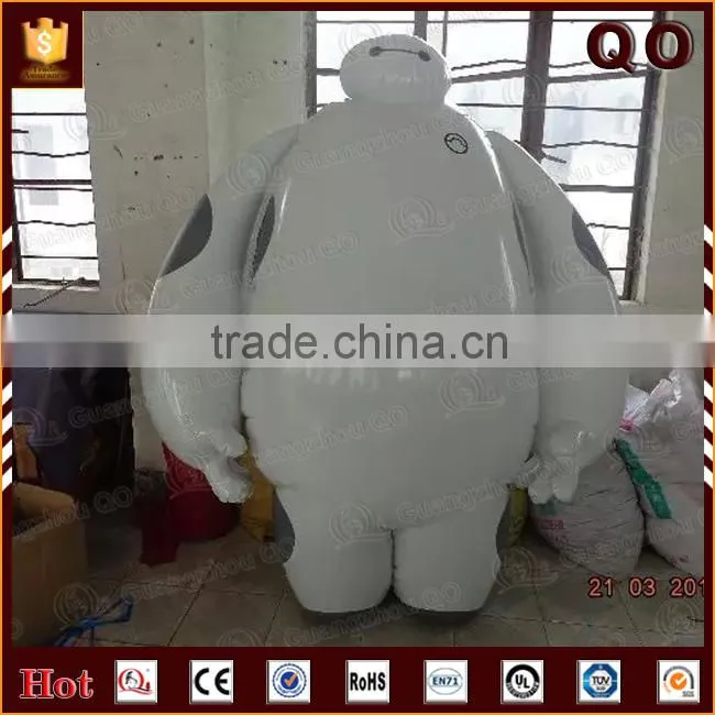 2015 Newest customized lovely big hero 6 inflatable baymax for advertising