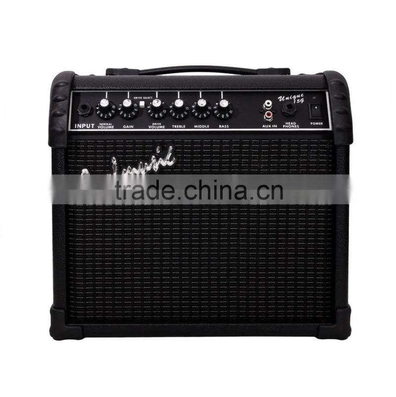 15w into 8ohms Custom Compact Practice Tubes Subwoofer Guitar Amp 3 Equalizer Amplifier
