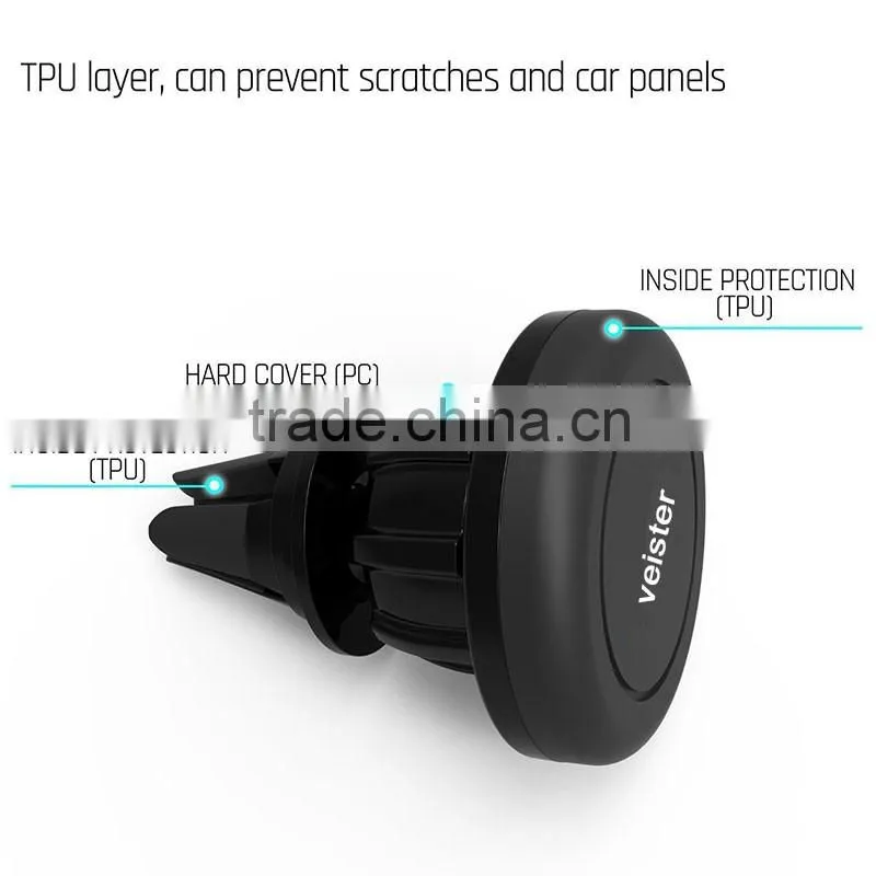 Veister 360 degree rotating new design car air vent mount magnetic phone holder