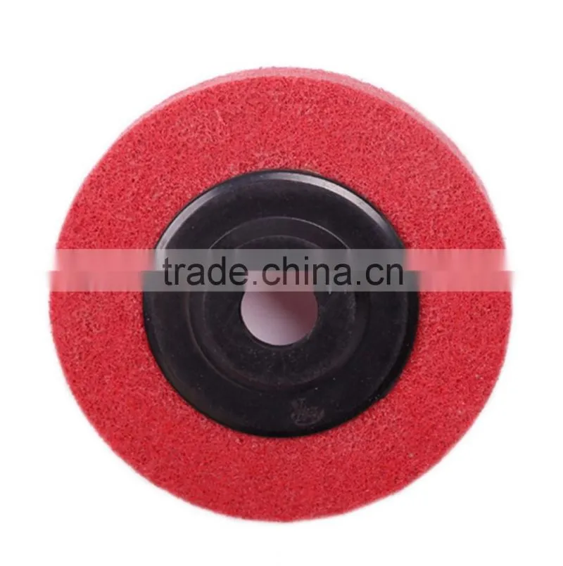 4 inch plastic backing Non-woven Polishing Disc for stainless steel