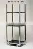 Metal Slider flower Cart trolley and rack