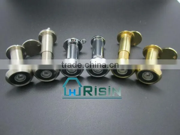 Brass door peephole camera