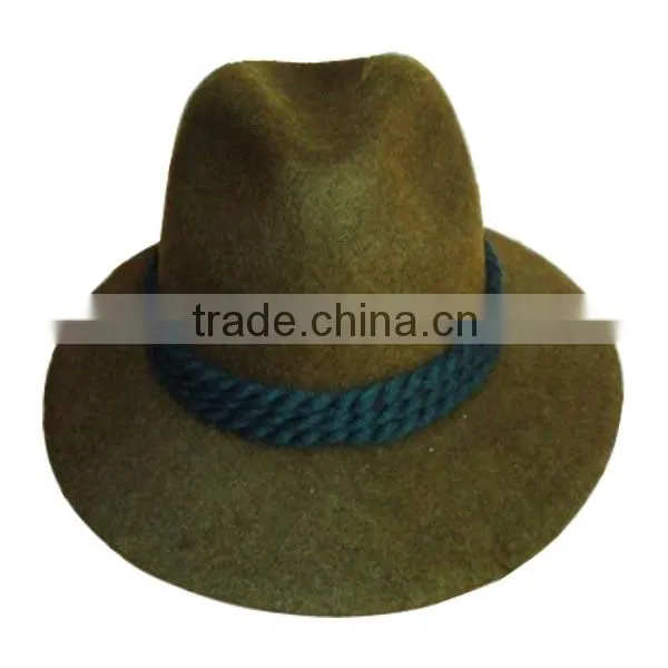 Wide Brim Wool Felt Fedora Hats