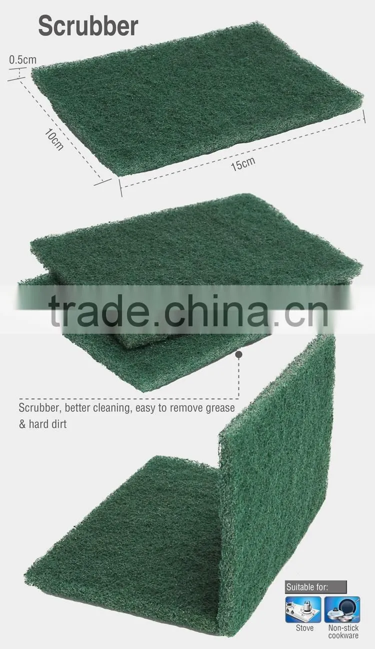 2016 Durable Colorful Cleaning Best-Sale Promotion High Quality Kitchen Scrubber Scouring Pad