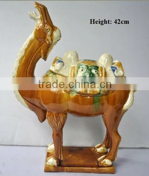 Household Tri-colored Pottery Decoration