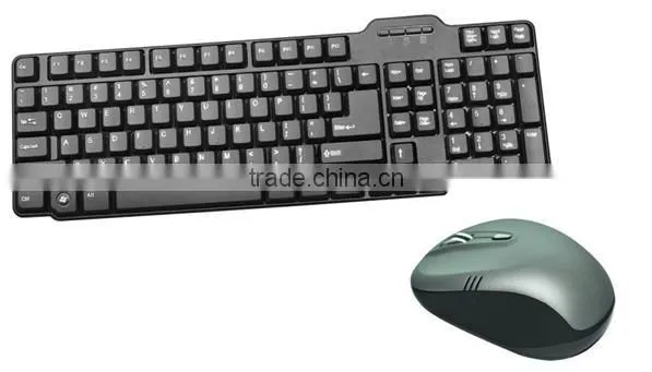 The mouse hot selling 2.4g wireless combo mouse and keyboard on alibaba