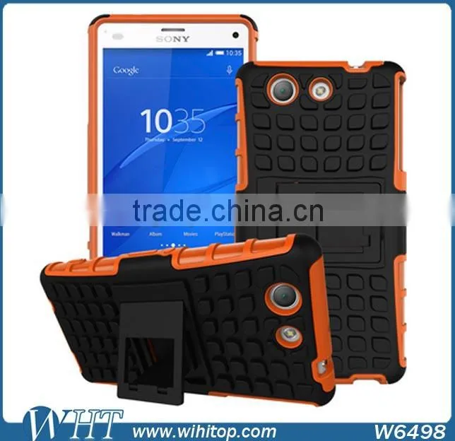 TPU+PC Hard Case for Xperia Z4, High Quality 2 in 1 Hybrid Cell Phone Case for Xperia Z4 Compact