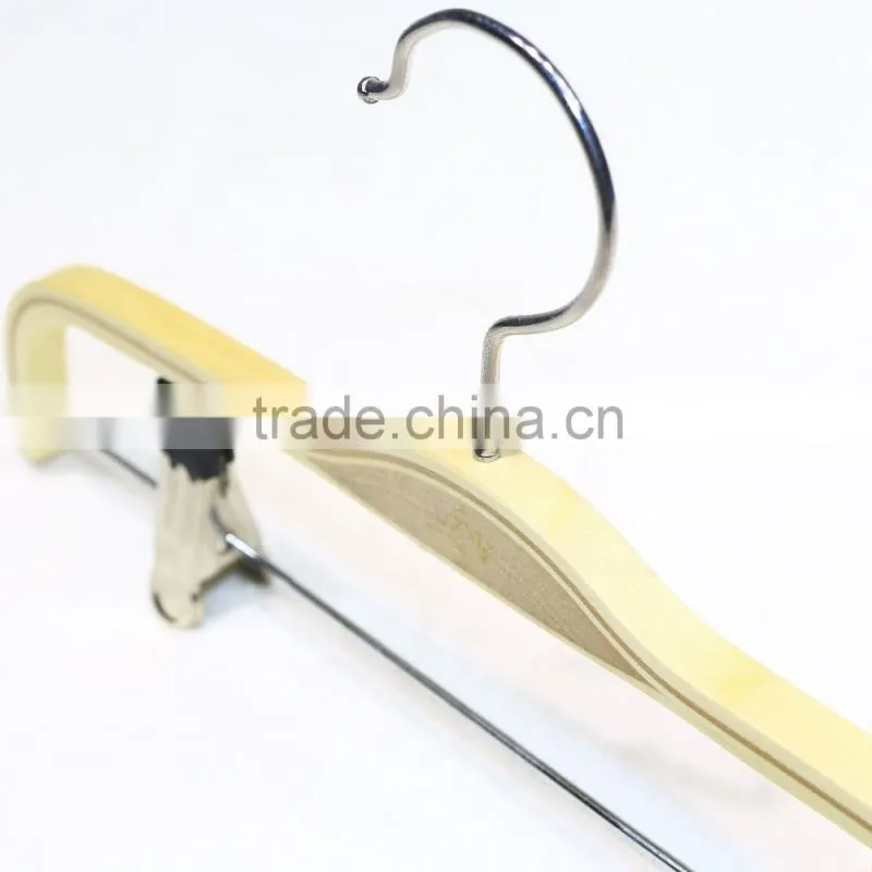 Elegant wooden pants hanger for children garment