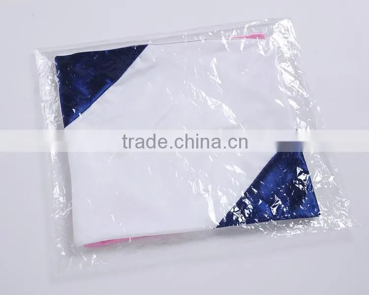 Custom style sublimation pillow cover with zipper in blue color