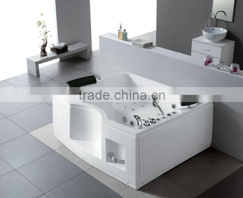 small bathtubs with shower Q364 small size square adult compact bath tub
