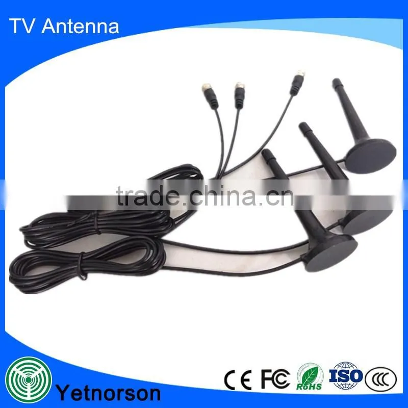 Factory supply 174-230/470-860MHz Magnetic Base best indoor digitalTV antenna with IEC/F conector